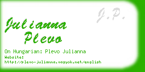 julianna plevo business card